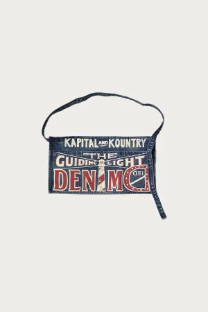 13oz Denim Damaged Short AD Apron (GUIDING LIGHT) - Indigo