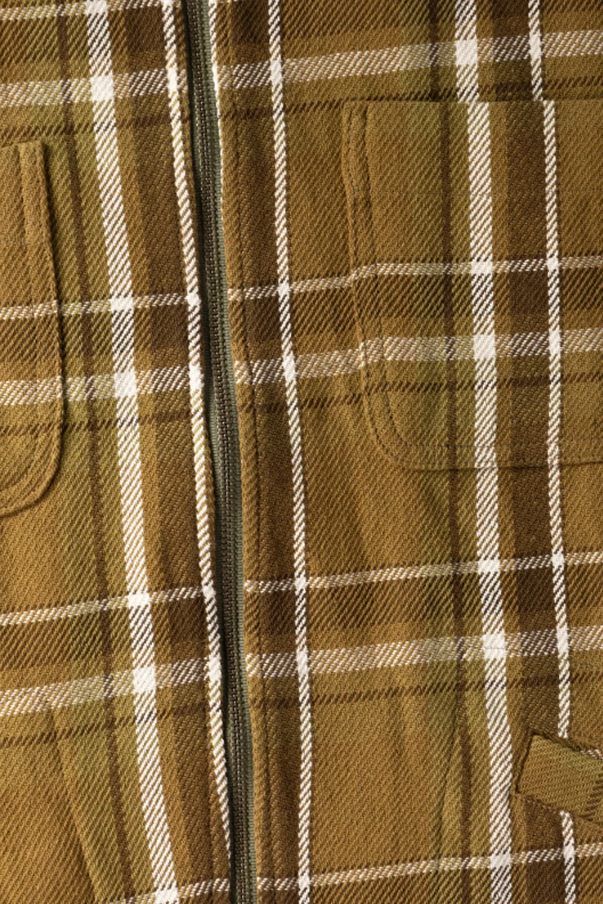 4am Plaid Zip Shirt - Olive