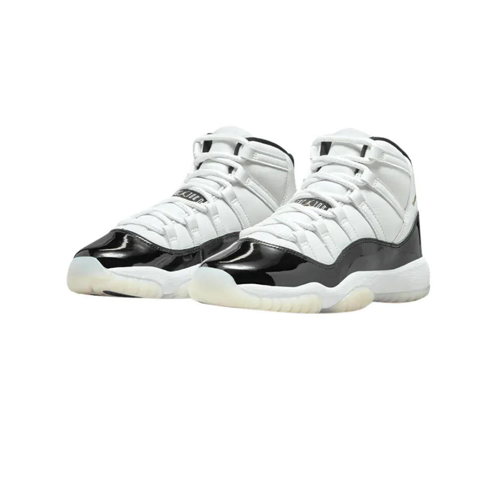 Air Jordan 11 Retro GS Gratitude Black White Metallic Gold