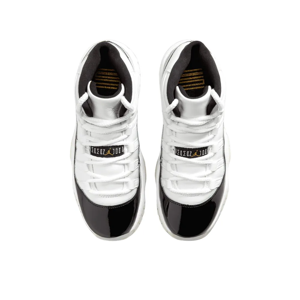 Air Jordan 11 Retro GS Gratitude Black White Metallic Gold