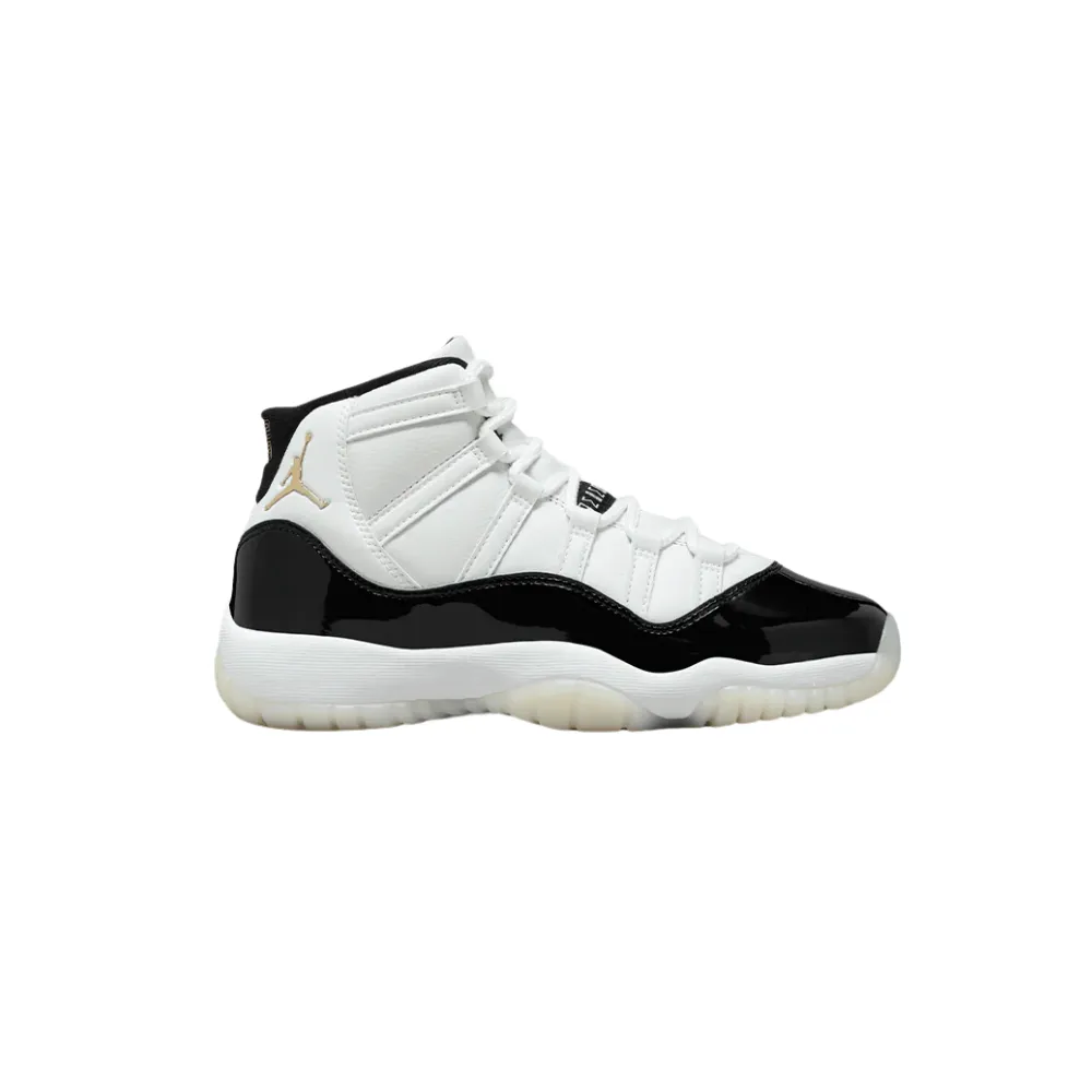 Air Jordan 11 Retro GS Gratitude Black White Metallic Gold