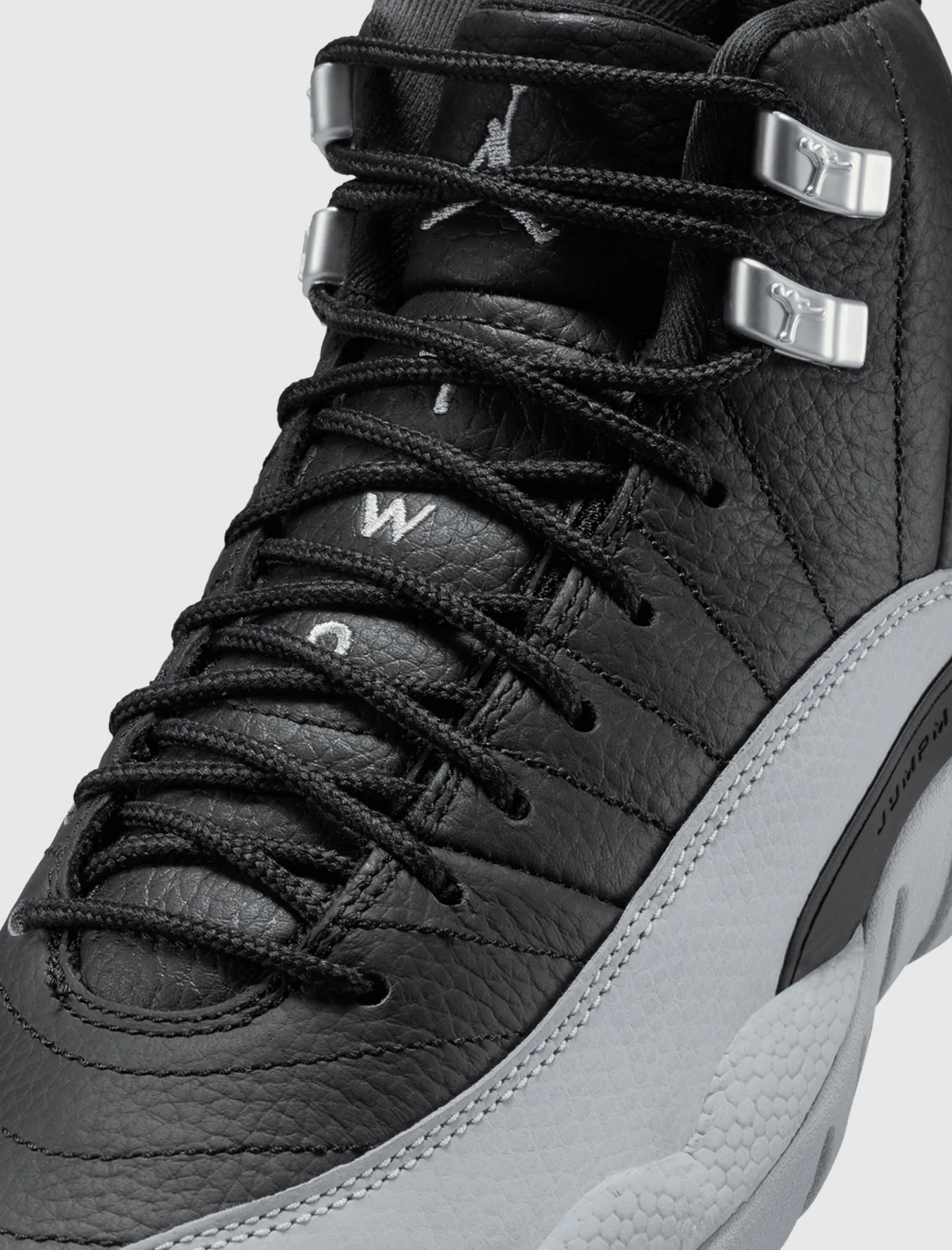 AIR JORDAN 12 RETRO BLACK/WOLF GREY GS