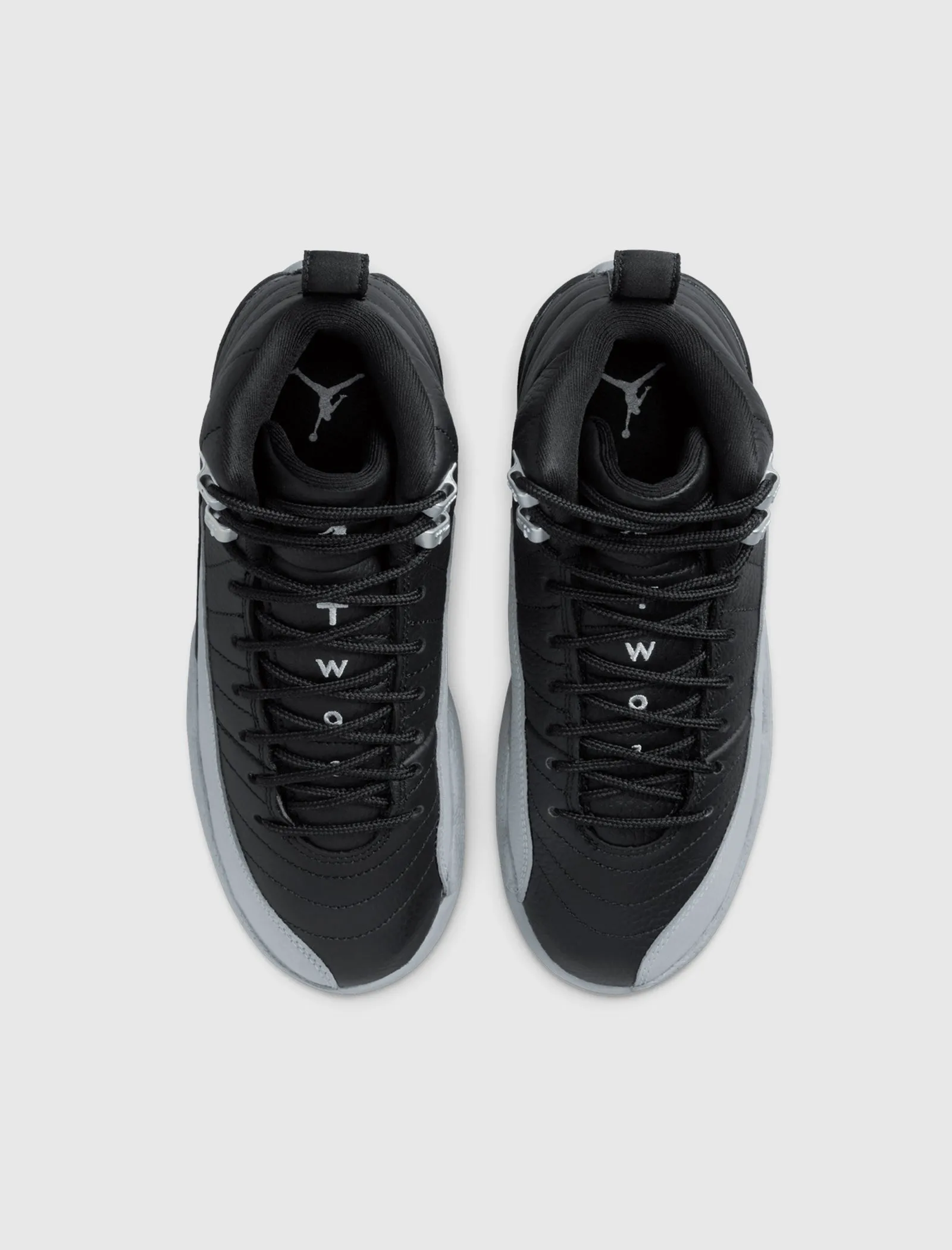 AIR JORDAN 12 RETRO BLACK/WOLF GREY GS