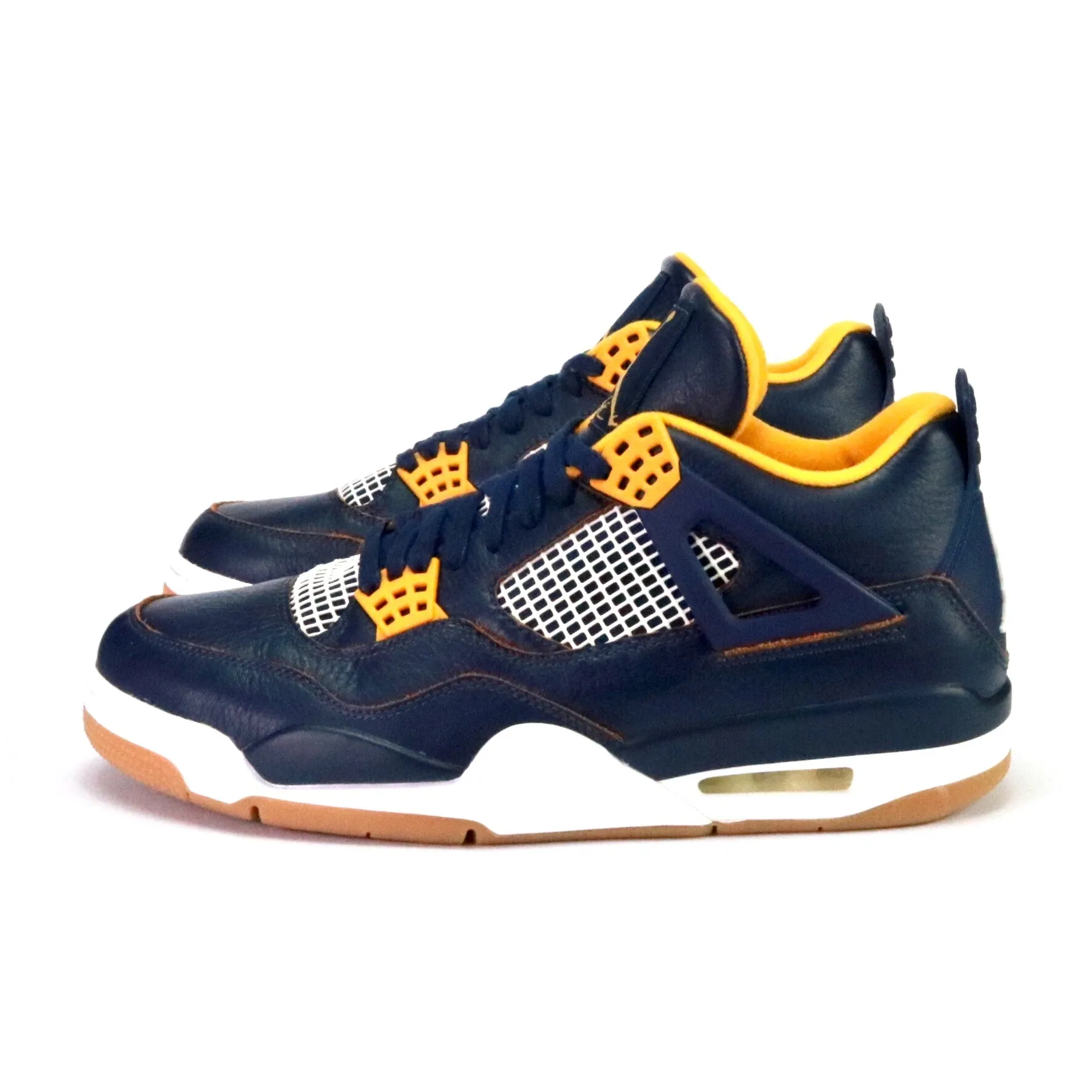 Air Jordan 4 retro Dunk From Above Midnight Navy Metallic Gold White