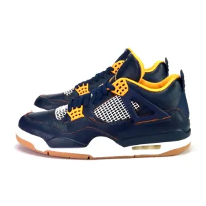 Air Jordan 4 retro Dunk From Above Midnight Navy Metallic Gold White