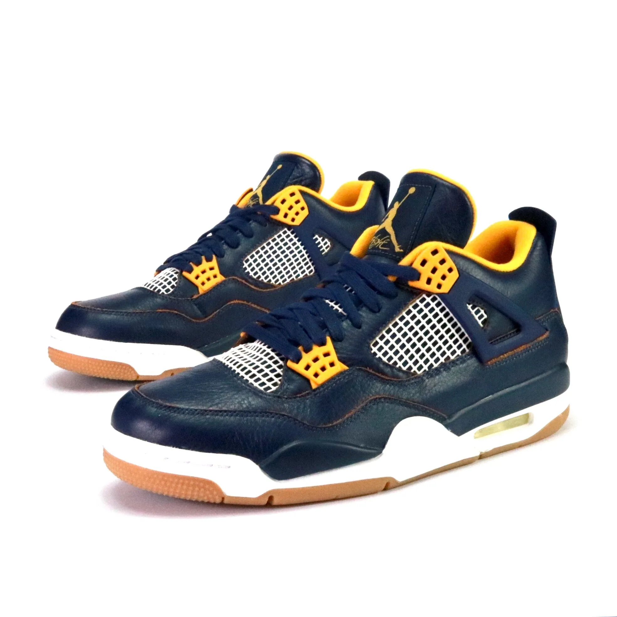 Air Jordan 4 retro Dunk From Above Midnight Navy Metallic Gold White