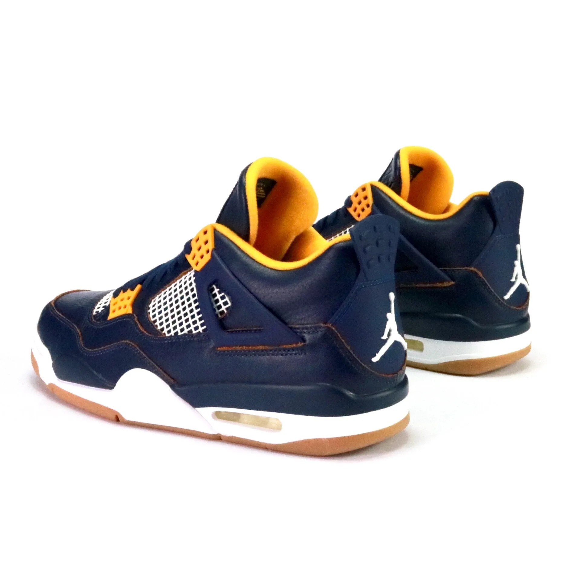Air Jordan 4 retro Dunk From Above Midnight Navy Metallic Gold White