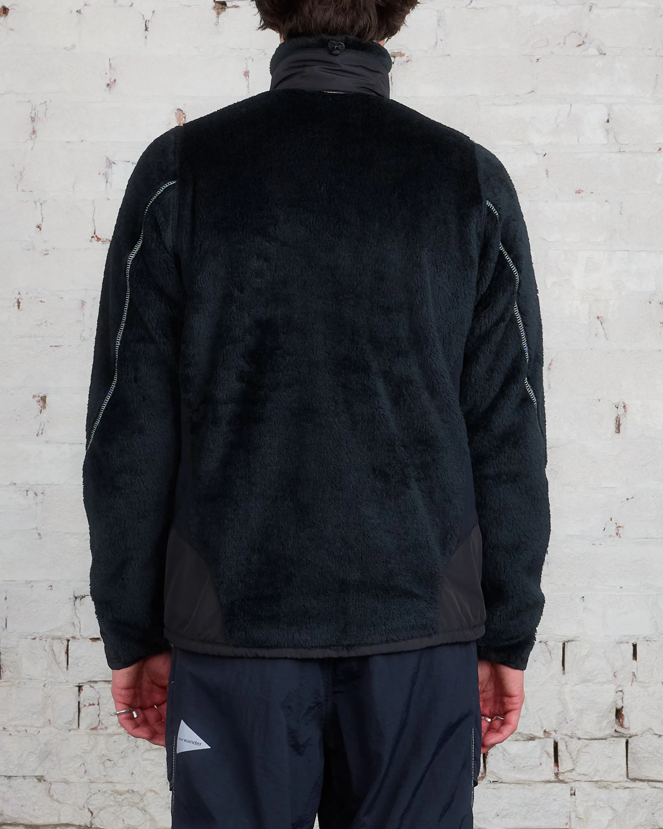 and wander Polartec High Loft Fleece Jacket Black