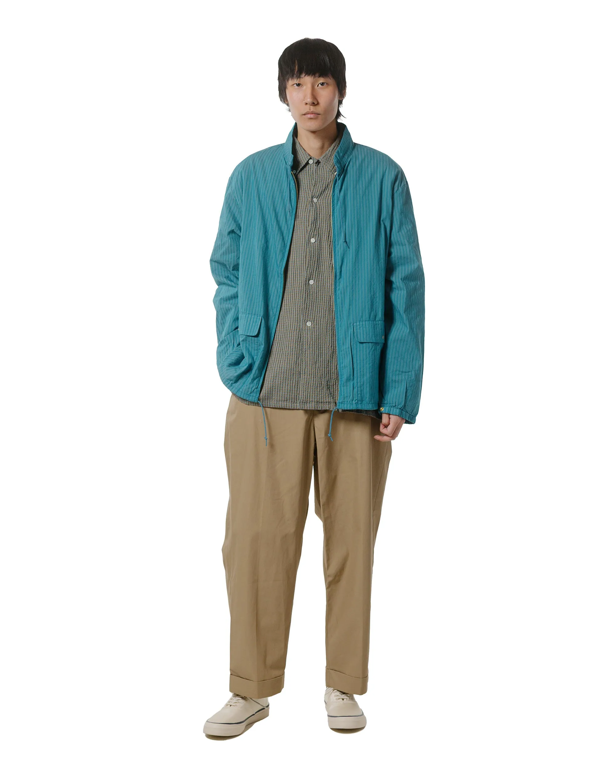 Beams Plus Open B.D. Plaid Olive