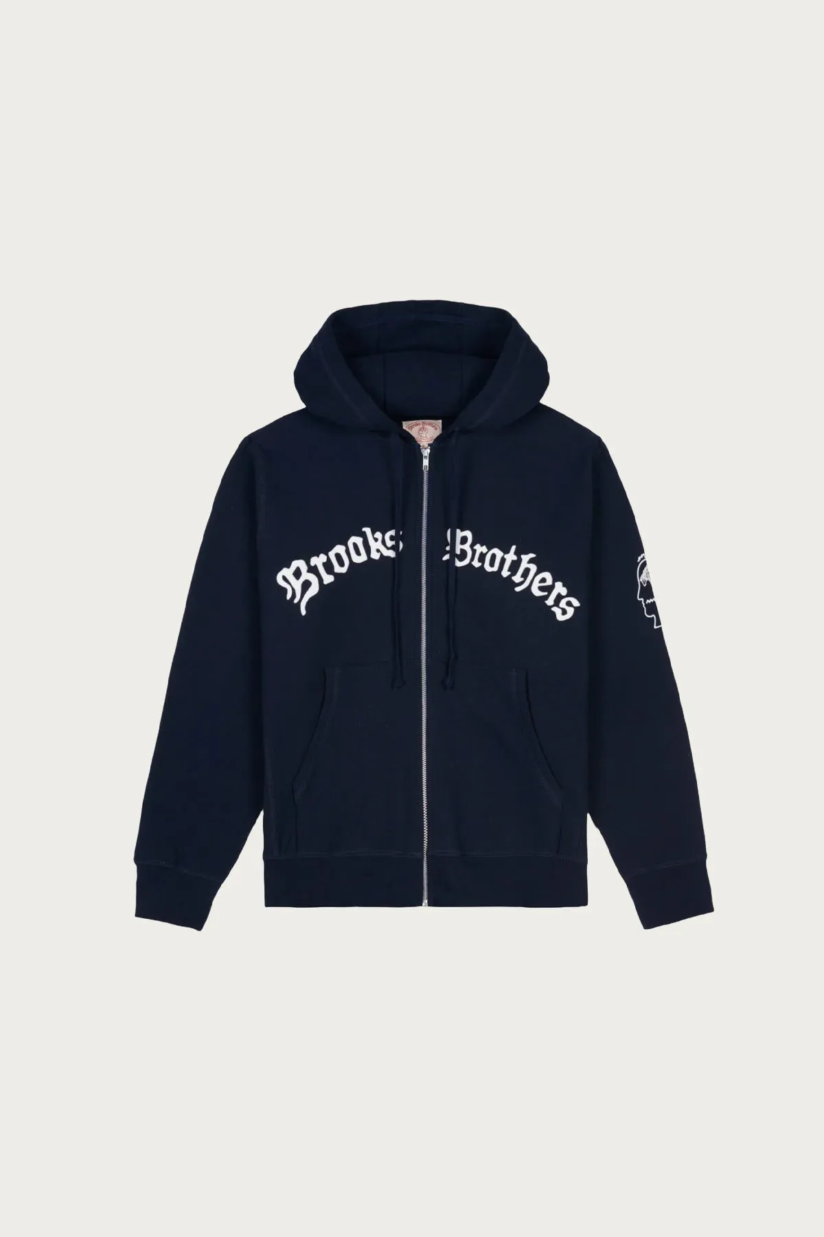 Brain Dead x Brooks Brothers California Logo Zip Hoodie - Navy