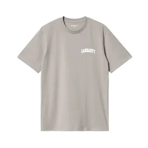 Carhartt University Script Tee Misty Grey/White