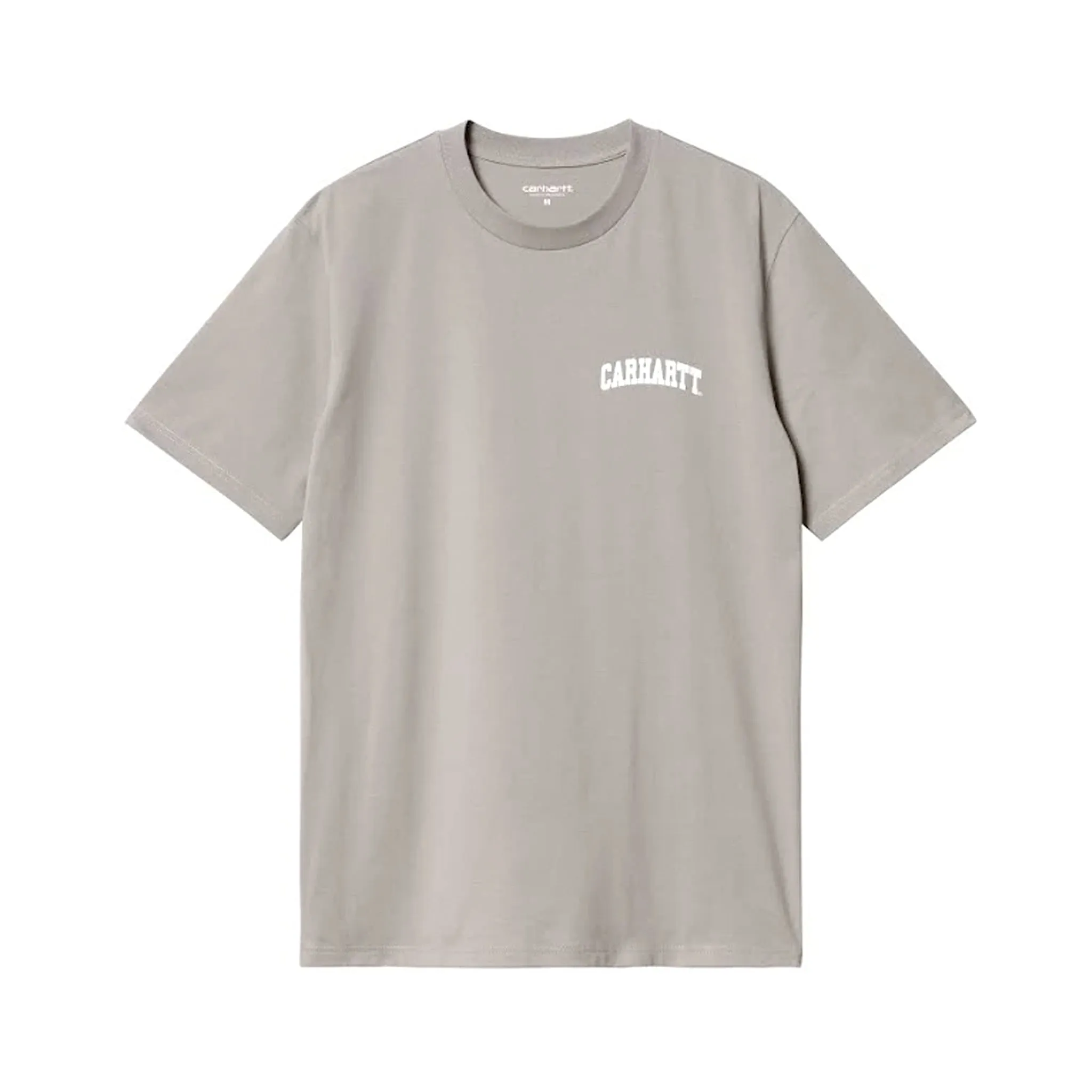 Carhartt University Script Tee Misty Grey/White