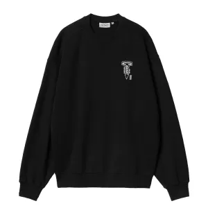 CARHARTT WIP CROSS SCREW SWEAT // BLACK/WHITE