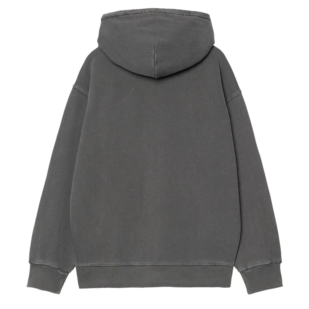 CARHARTT WIP HOODED NELSON SWEAT // GRAPHITE (GARMENT DYED)
