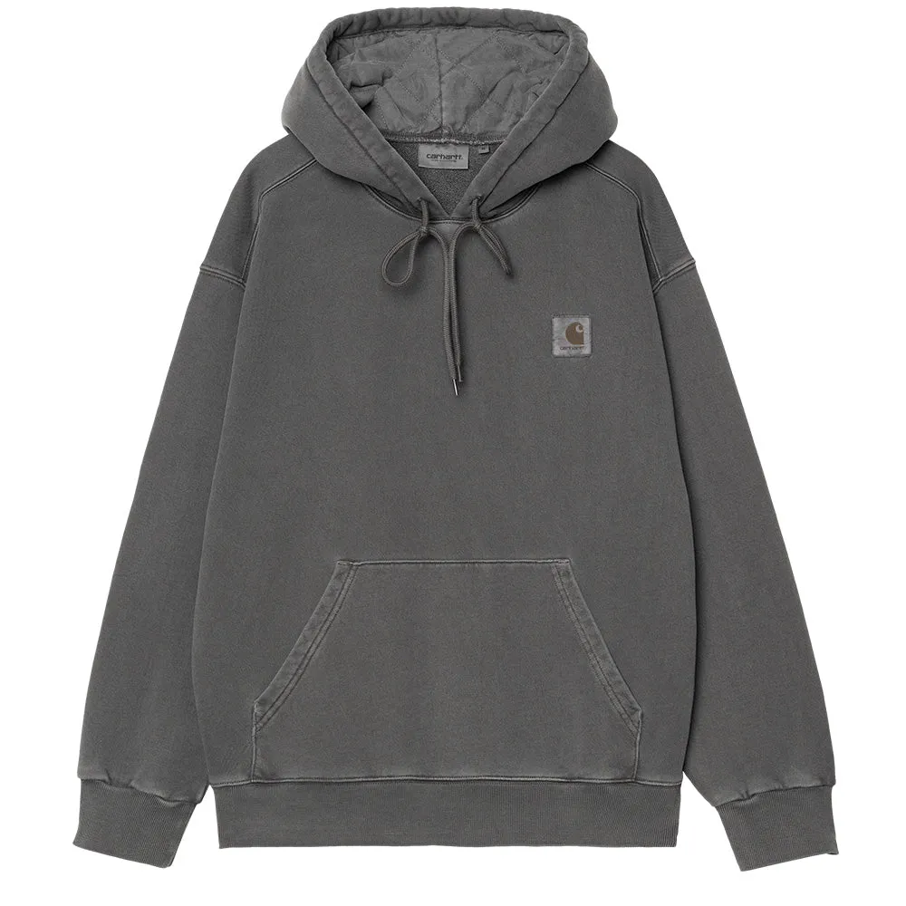 CARHARTT WIP HOODED NELSON SWEAT // GRAPHITE (GARMENT DYED)