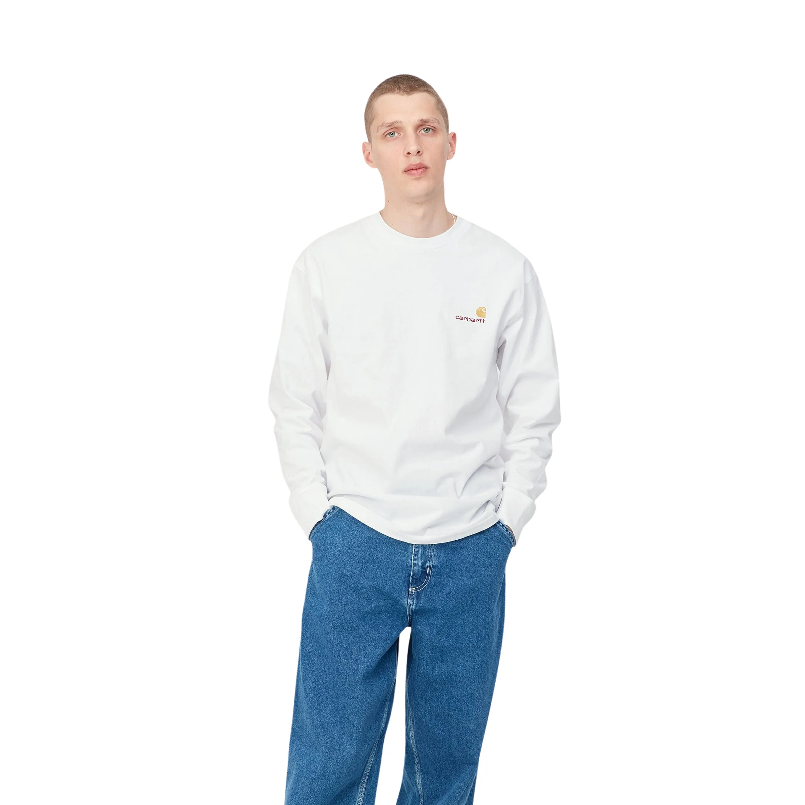 CARHARTT WIP L/S AMERICAN SCRIPT T-SHIRT | CAMISETA BSICA DE MANGA LARGA
