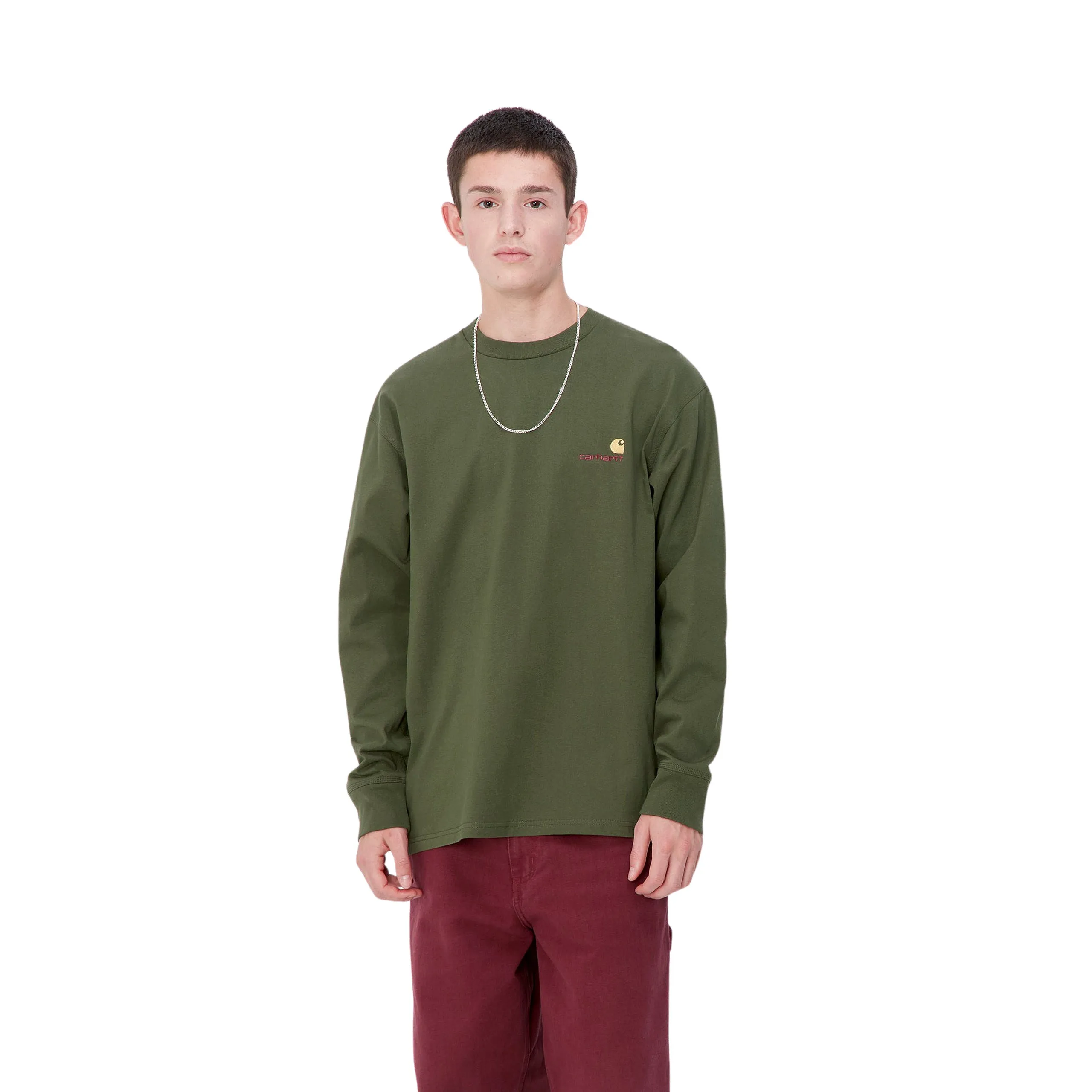 CARHARTT WIP L/S AMERICAN SCRIPT T-SHIRT | CAMISETA BSICA DE MANGA LARGA