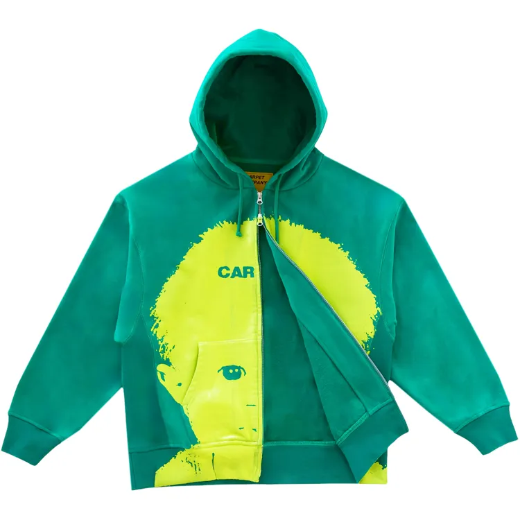 Carpet Babyfat Hoodie Zip // Forest Green