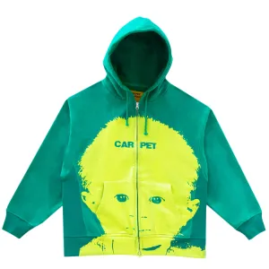 Carpet Babyfat Hoodie Zip // Forest Green