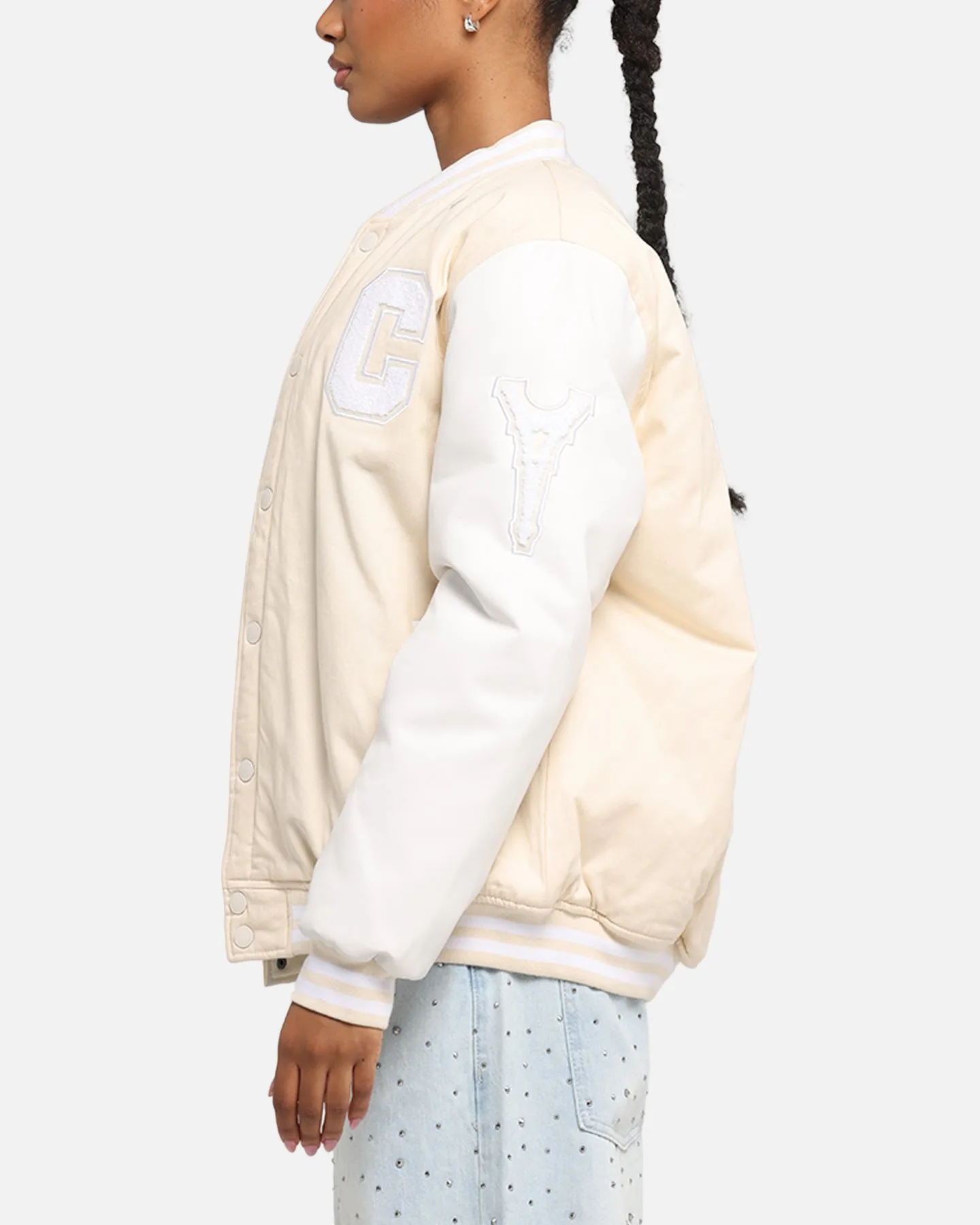 Carre MVP Varsity Jacket Cream/White
