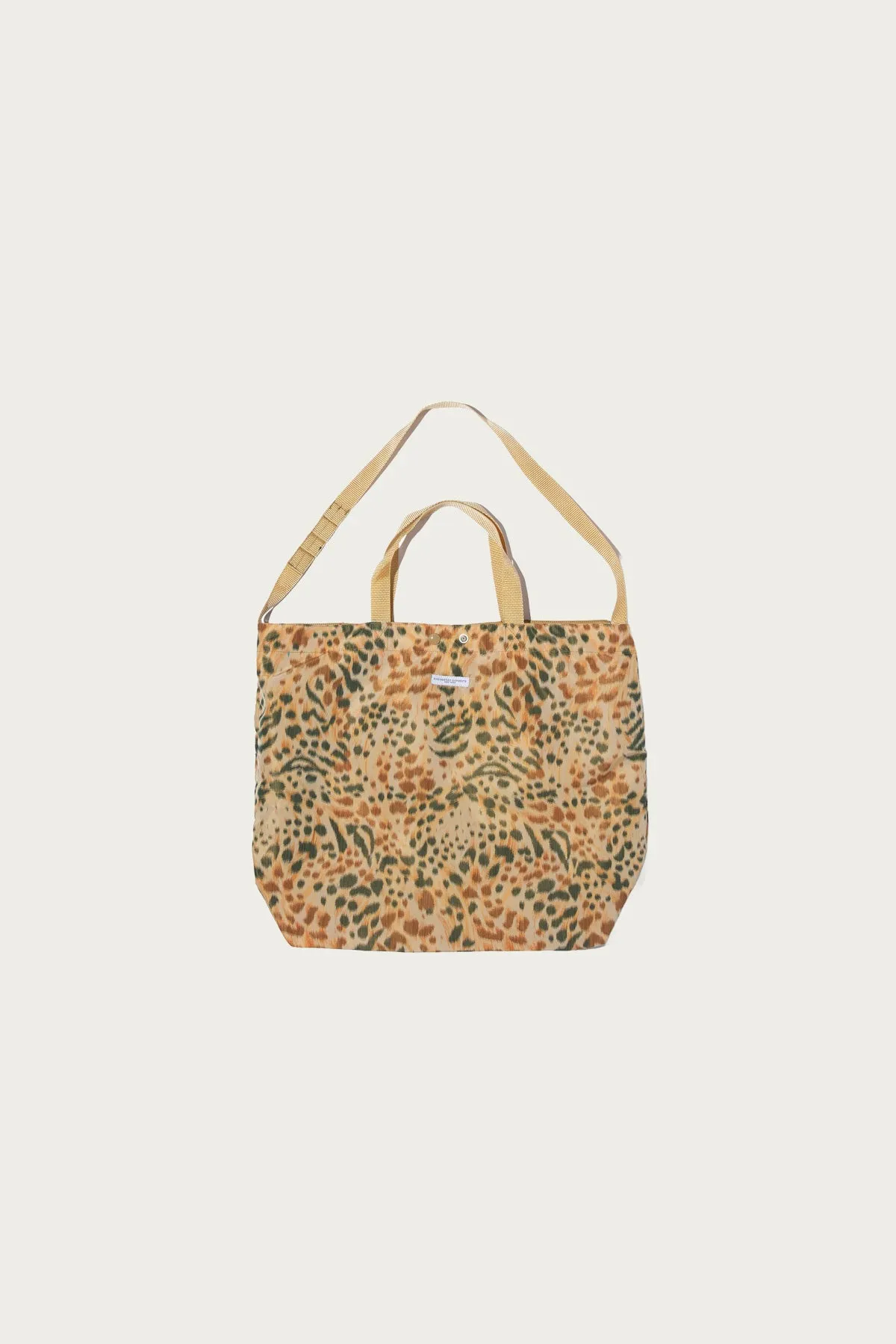 Carry All Tote Reversible - Brown Polyester Leopard Print