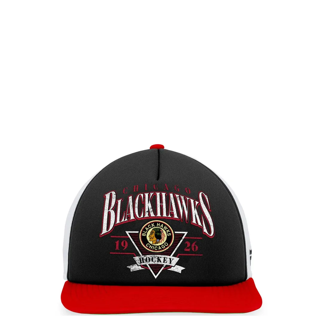 CHICAGO BLACKHAWKS FANATICS TRUE CLASSIC FOAM ADJUSTABLE CAP