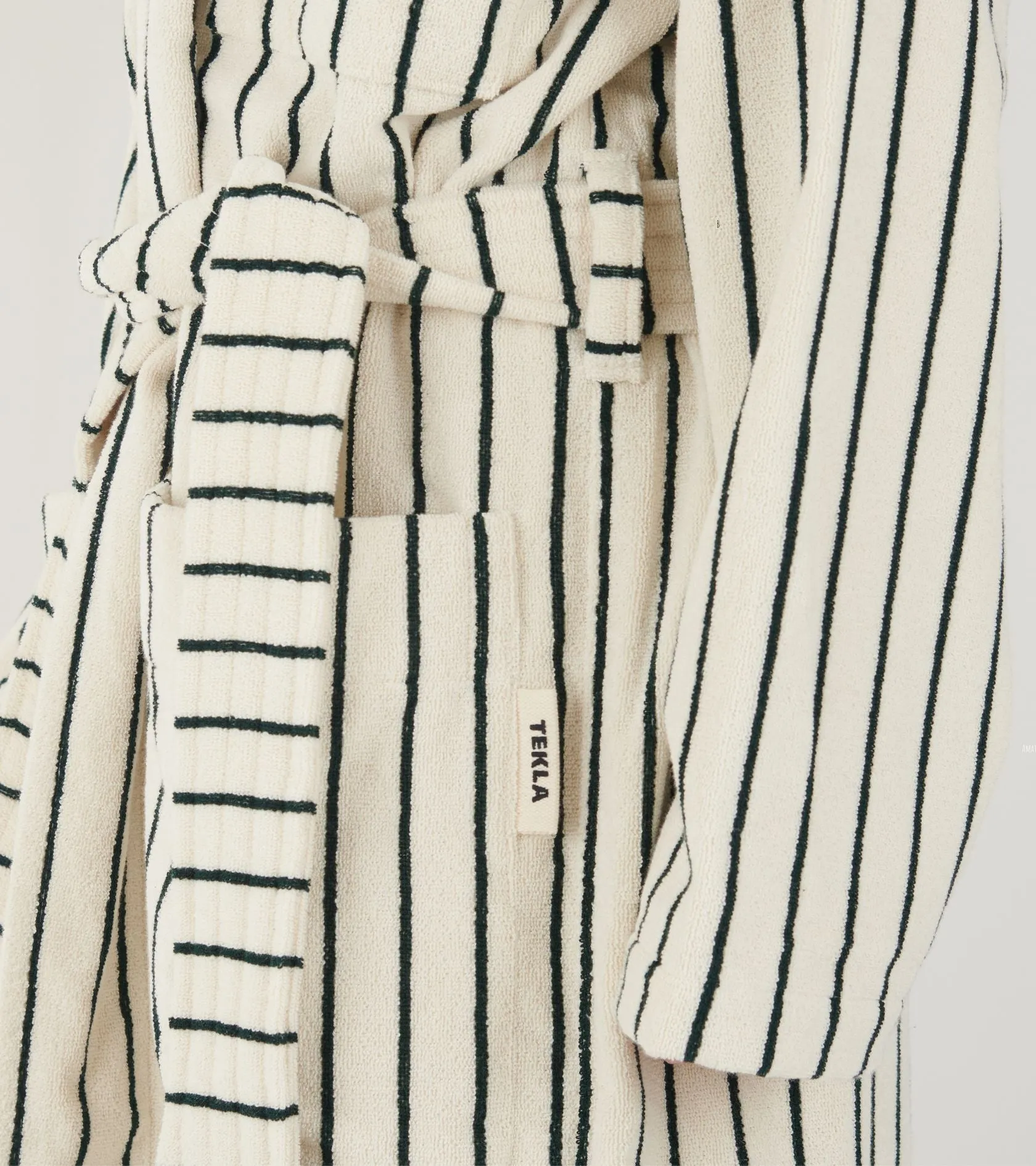Classic Bathrobe Racing Green Stripes