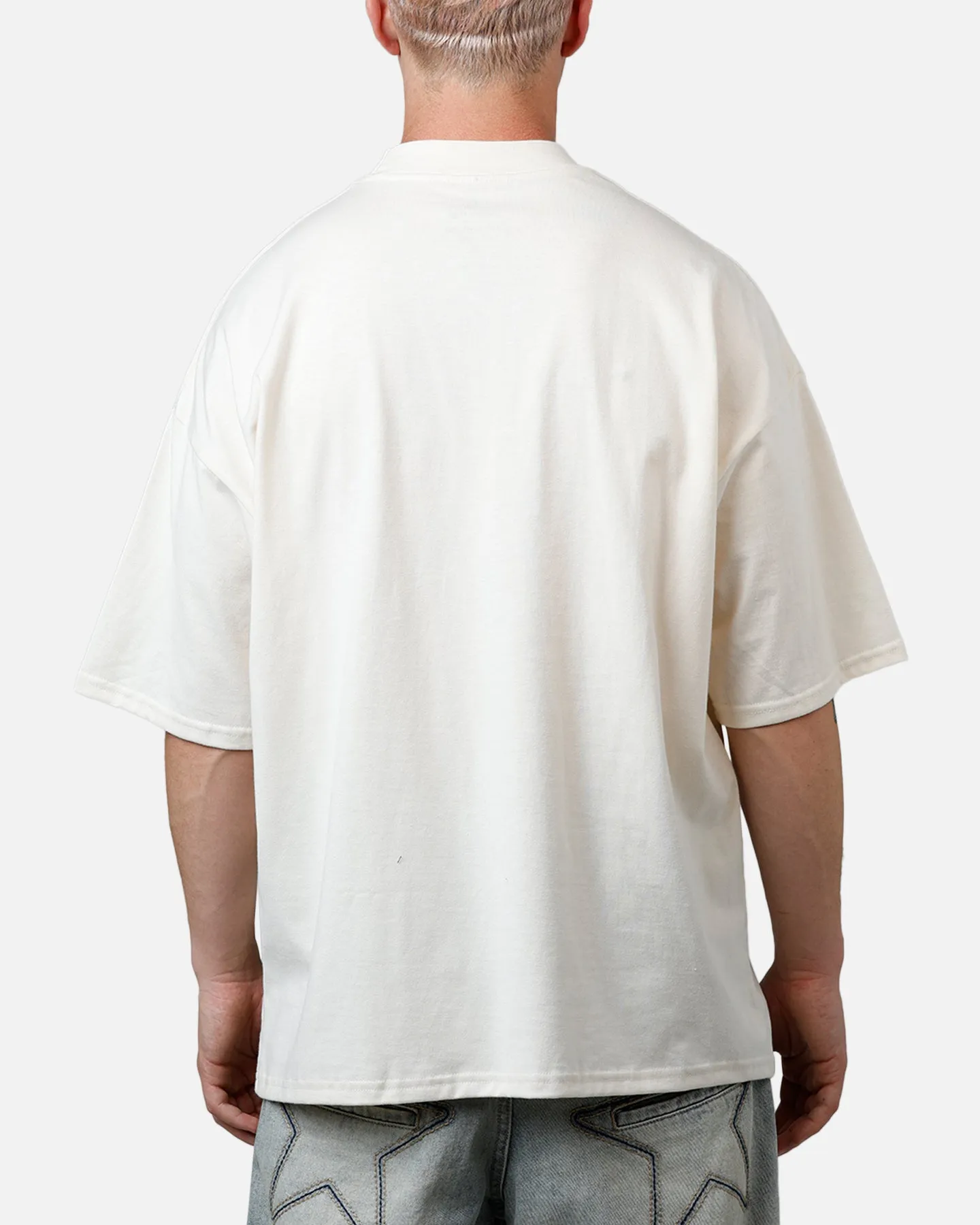 Culture Kings Everyday Mock Neck T-Shirt Off White