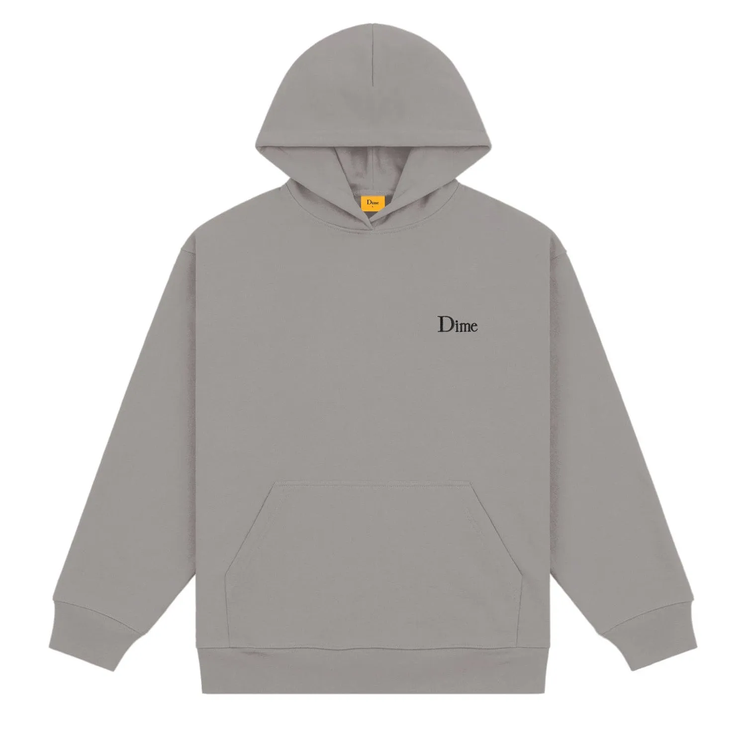 Dime Men Classic Small Logo Hoodie Charcoal