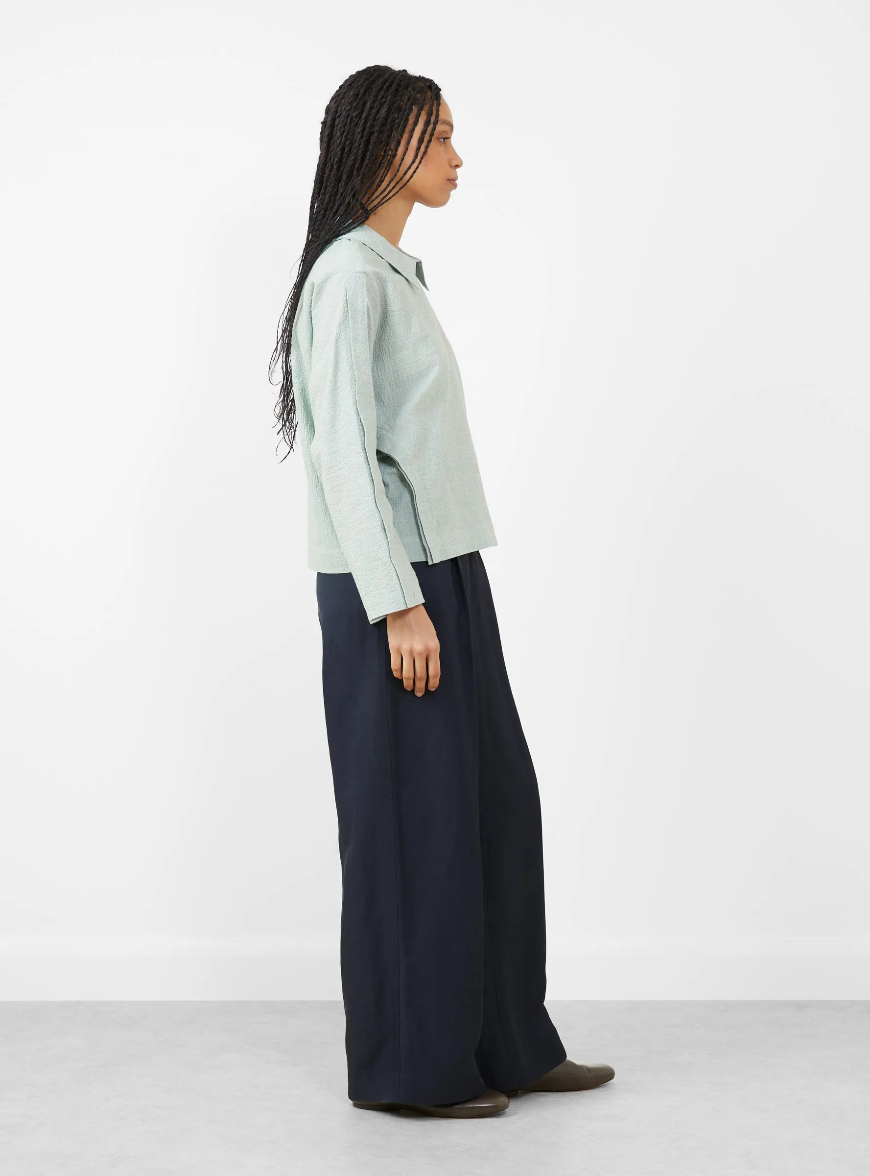 Disassemble Blouse. Moss Green