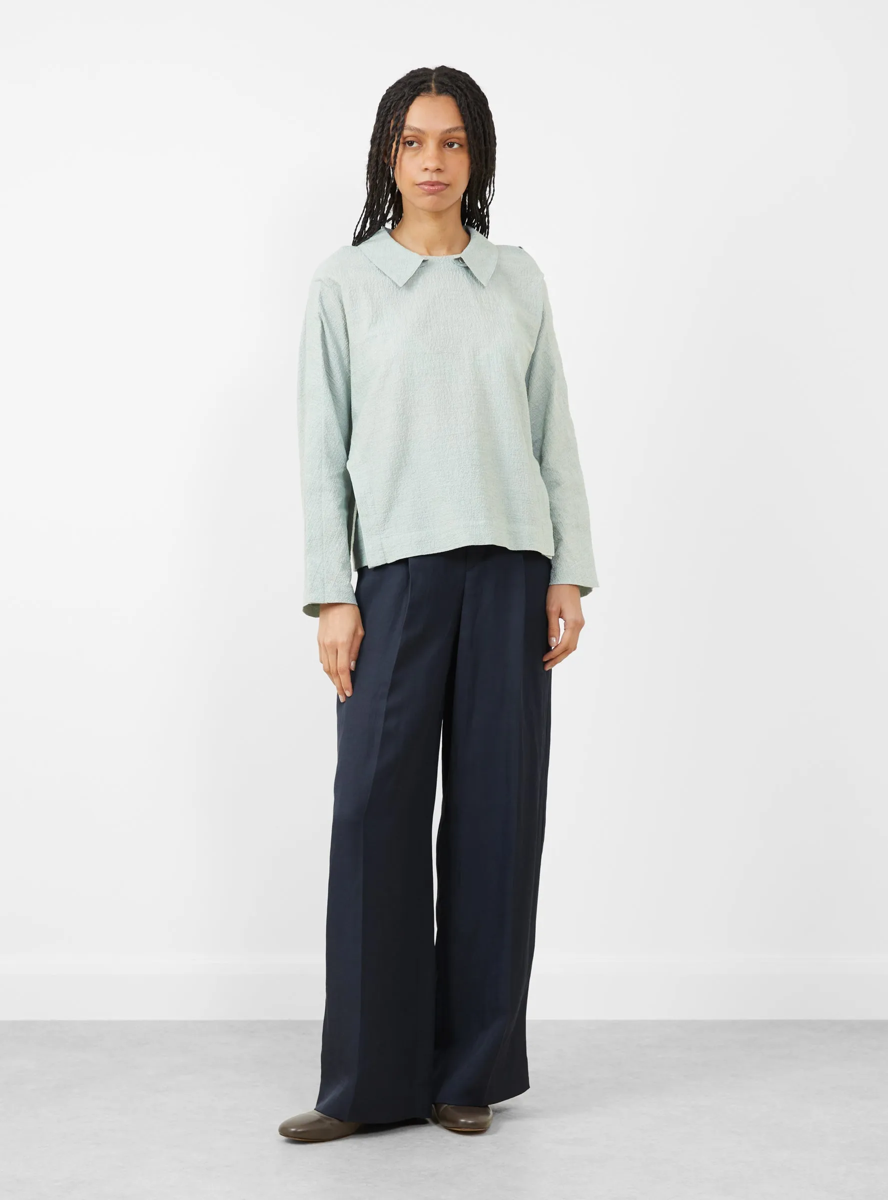 Disassemble Blouse. Moss Green