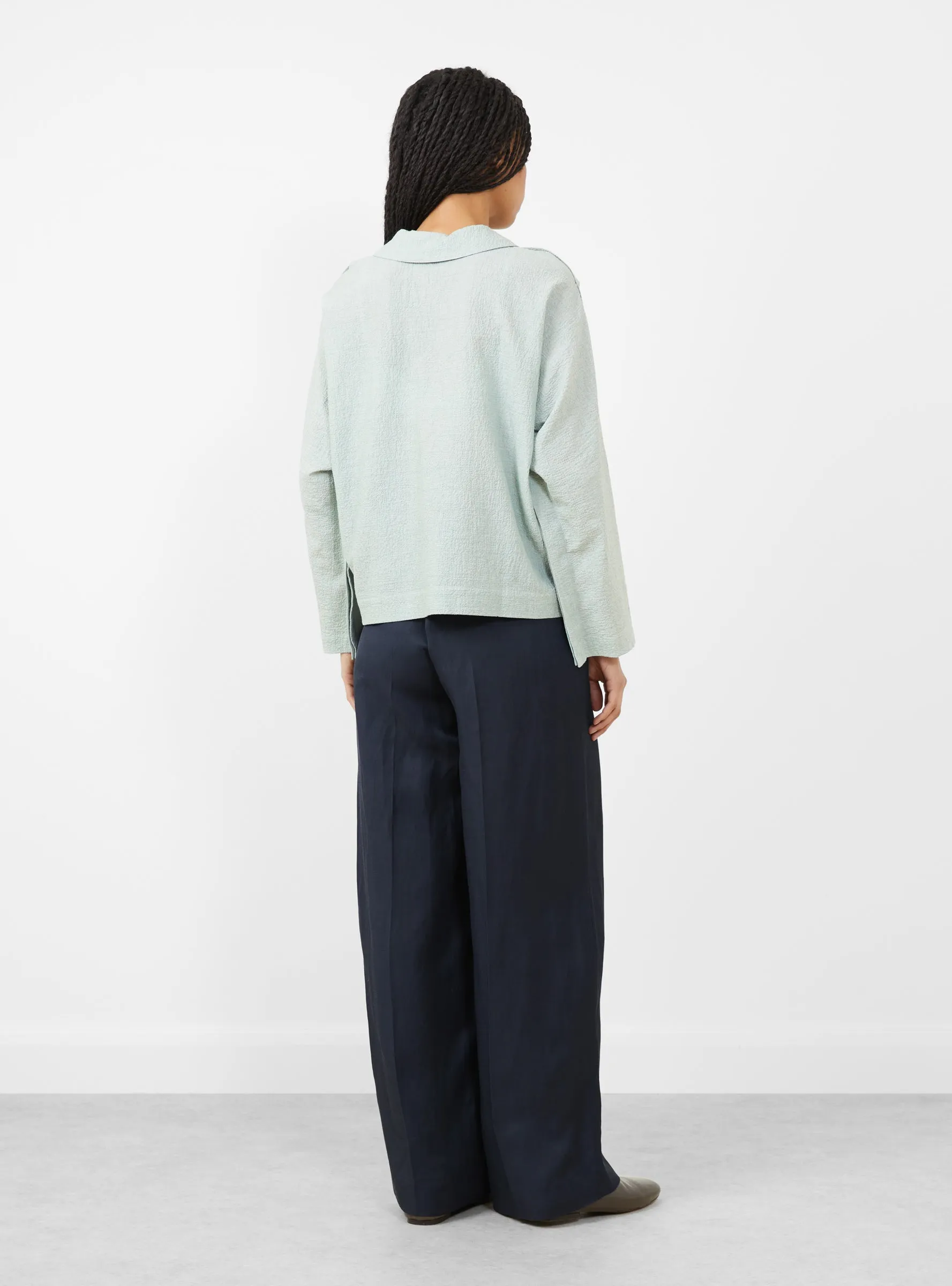 Disassemble Blouse. Moss Green