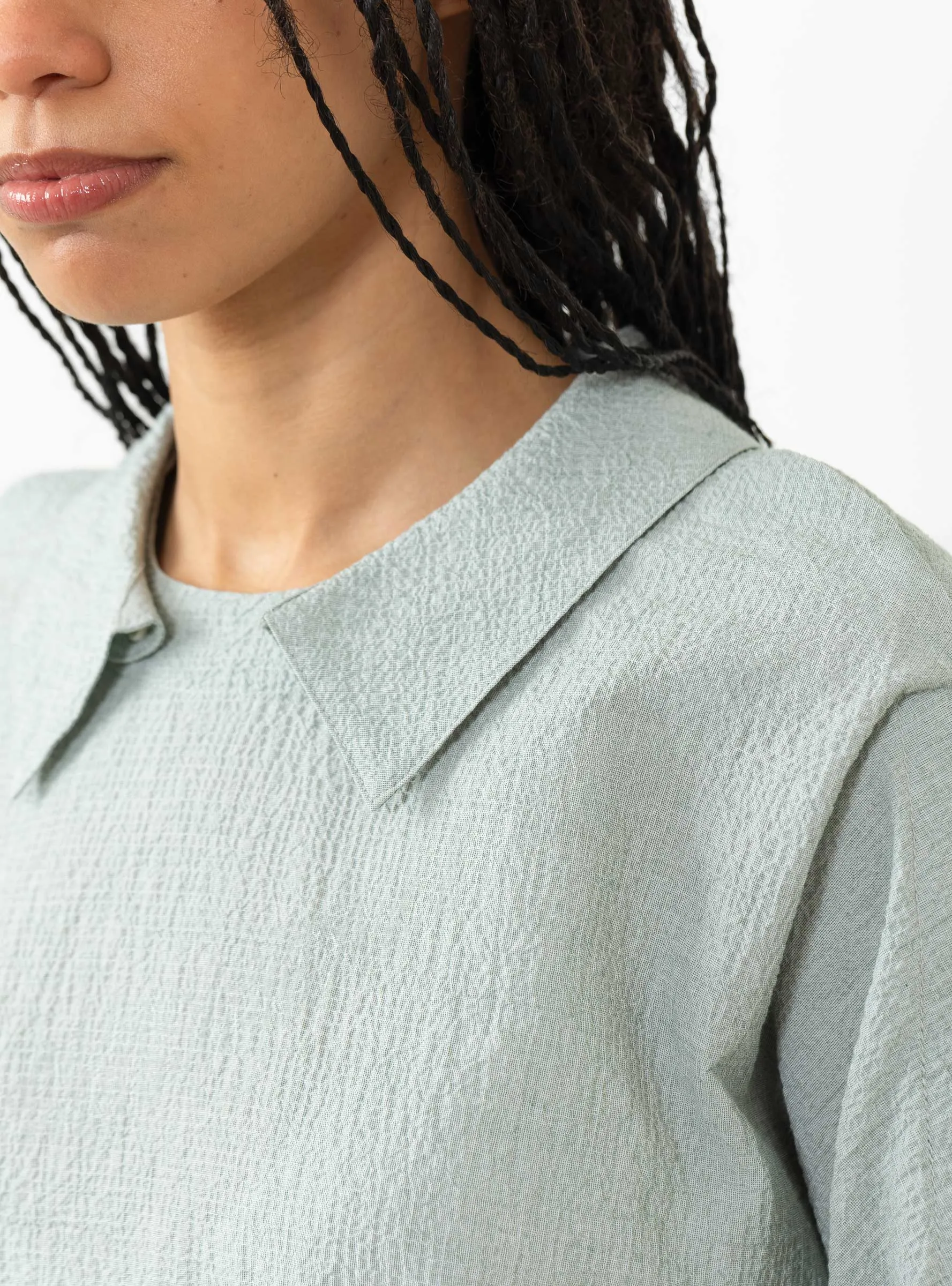 Disassemble Blouse. Moss Green