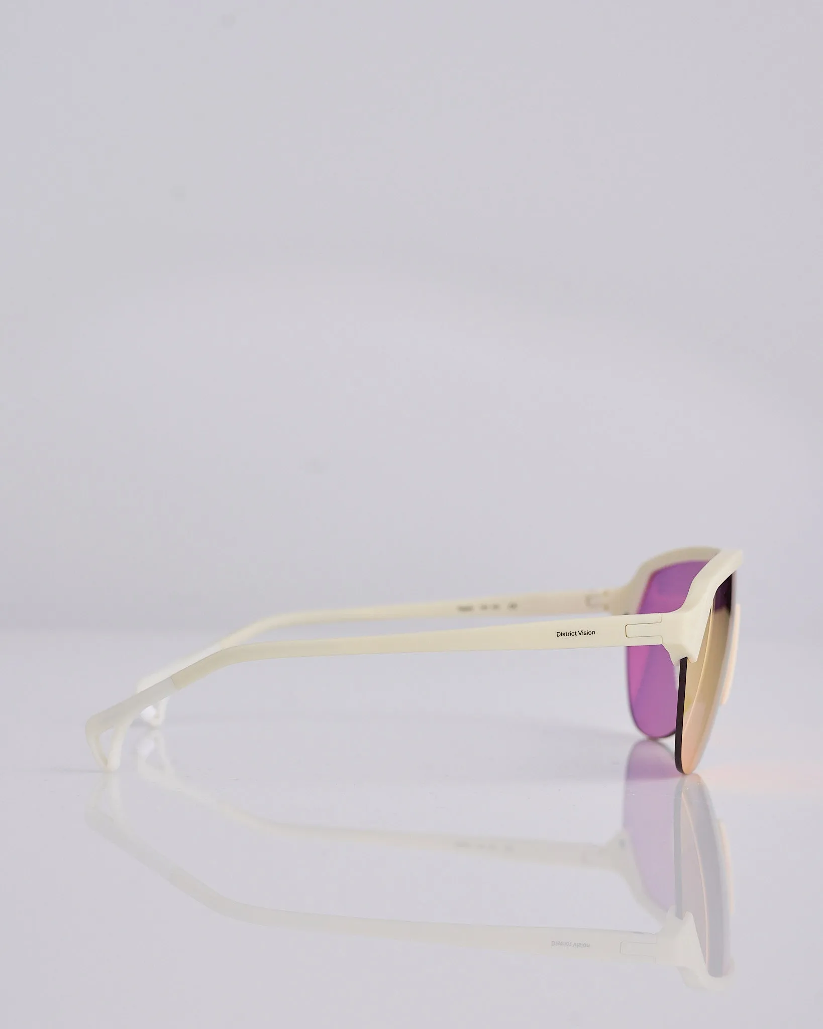 District Vision Nagata Speedblade Sunglass Limestone D  Red Mirror