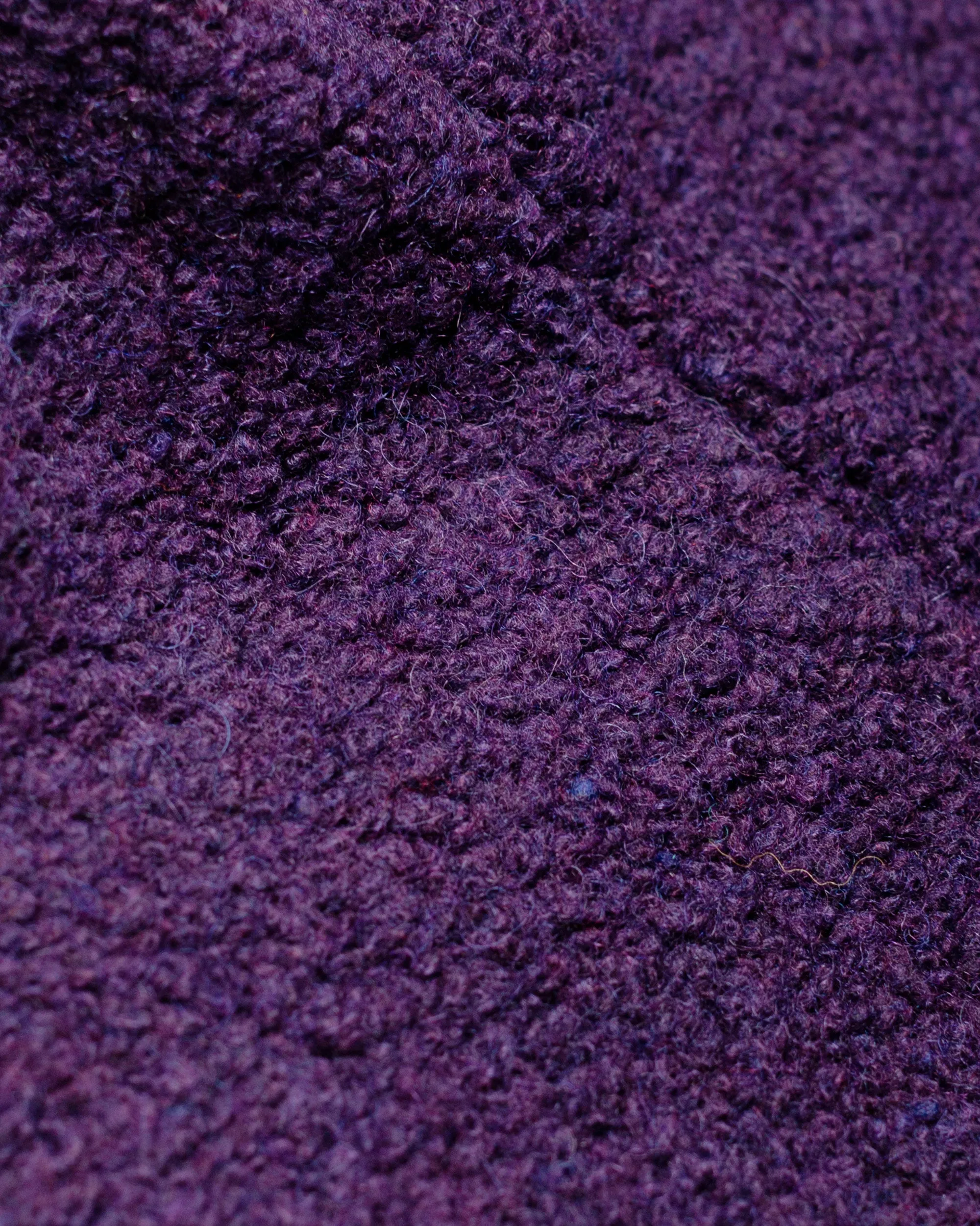 Found Feather Tulip Hat Boa Fleece RE:Newool Purple