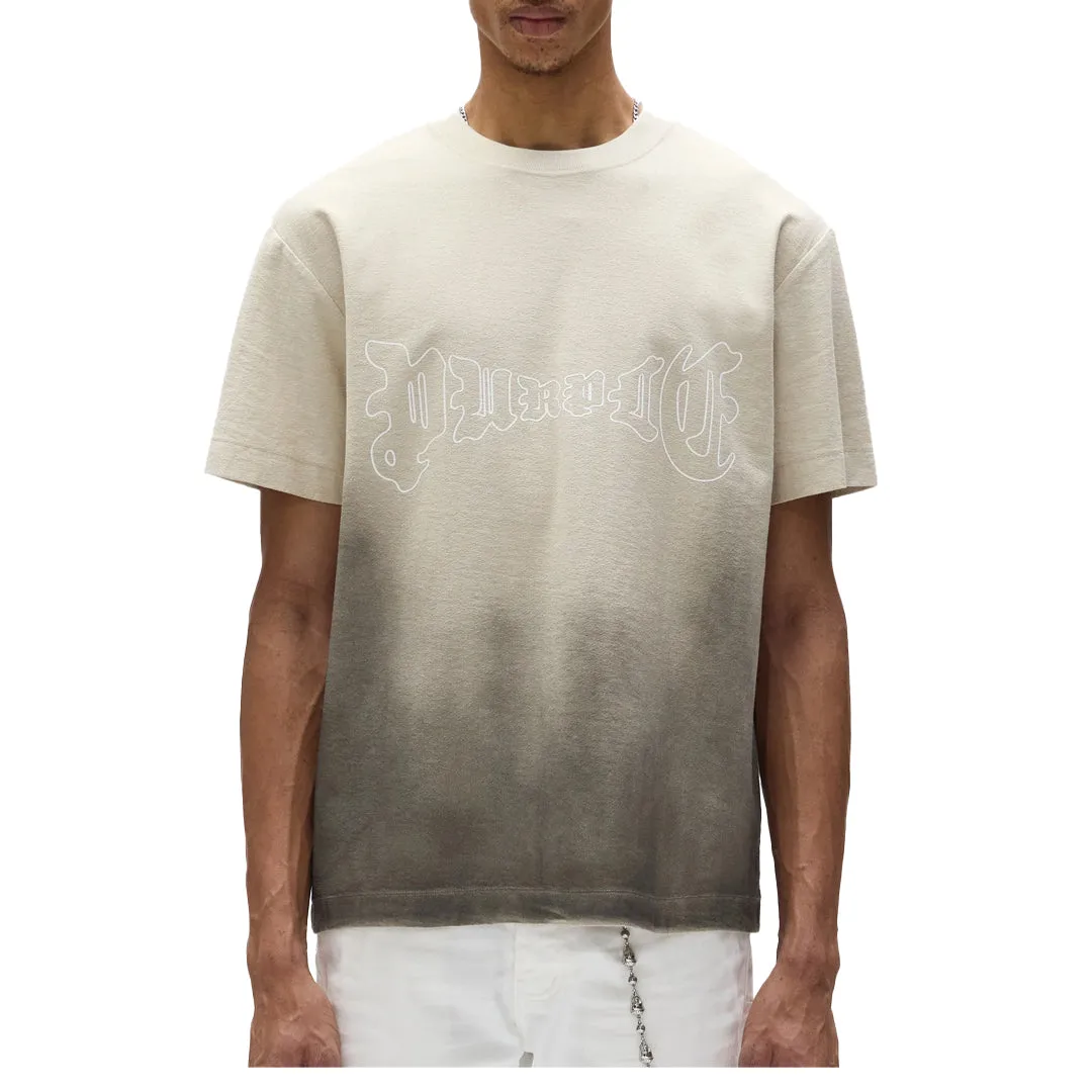 GOTHIC OUTLINE TEXTURED SHORT SLEEVE TEE PELICAN