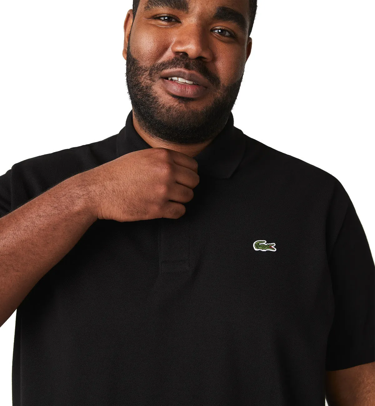 Lacoste Classic Fit Cotton Polo Shirt (Black)