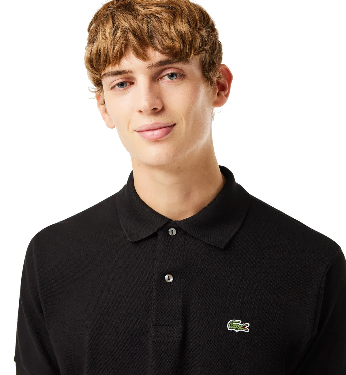 Lacoste Classic Fit Cotton Polo Shirt (Black)