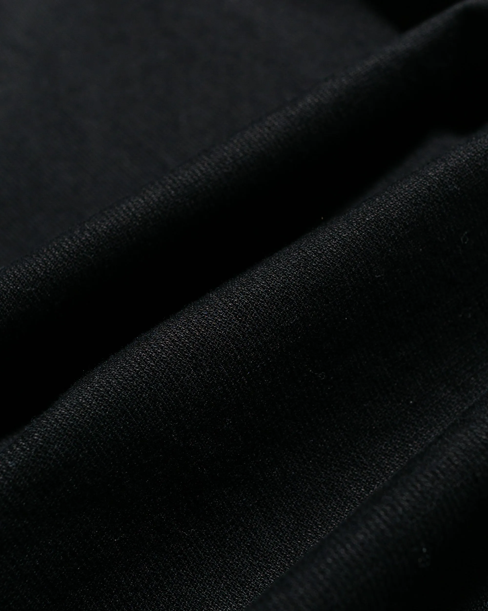 MHL Half Zip Pull On Shirt Textured Cotton Black