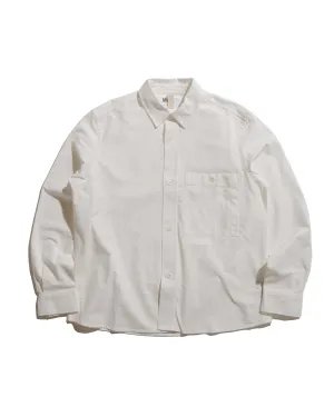 MHL Overall Shirt Textured Cotton Off White