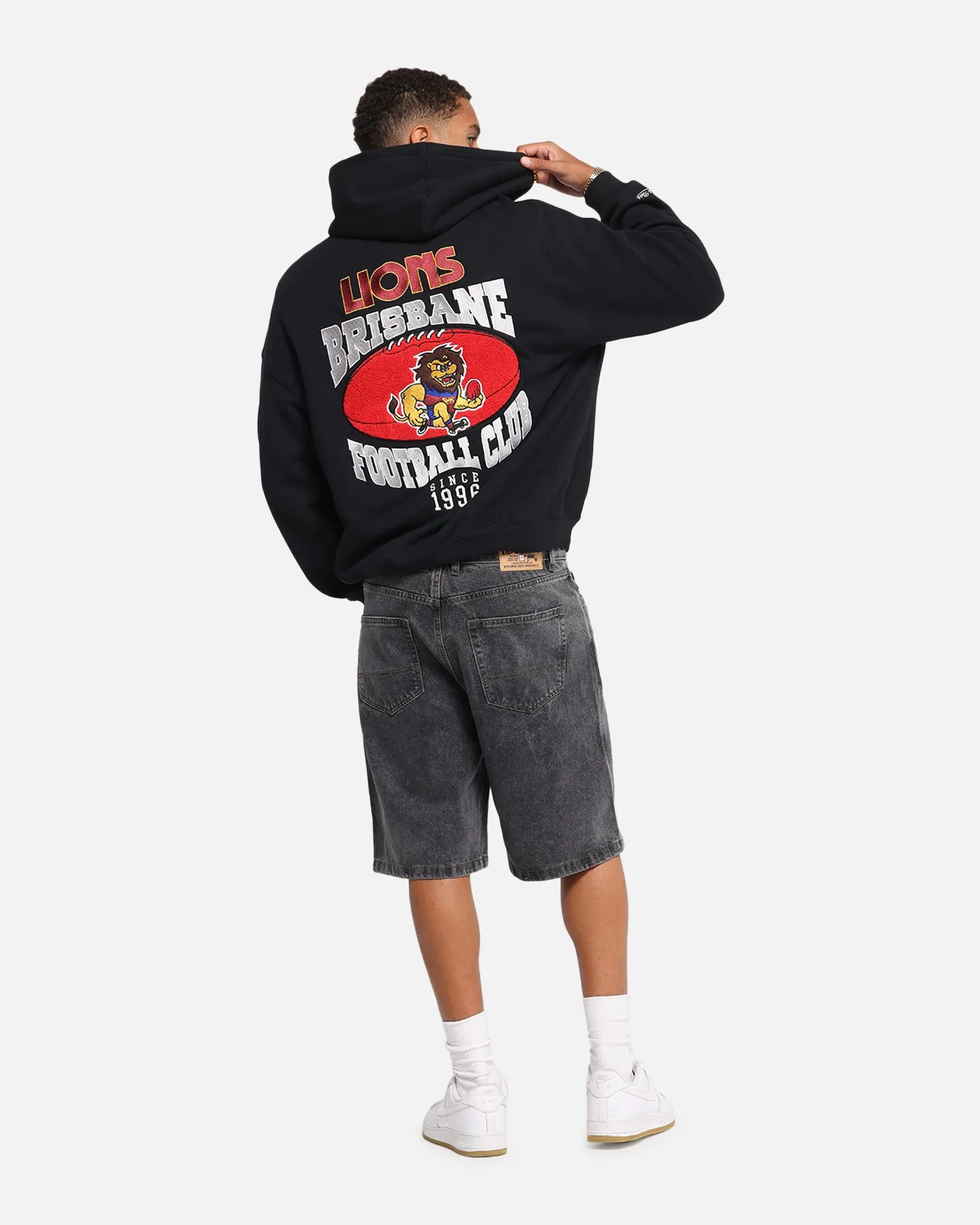 Mitchell & Ness Brisbane Lions Team Hoodie Solid Black