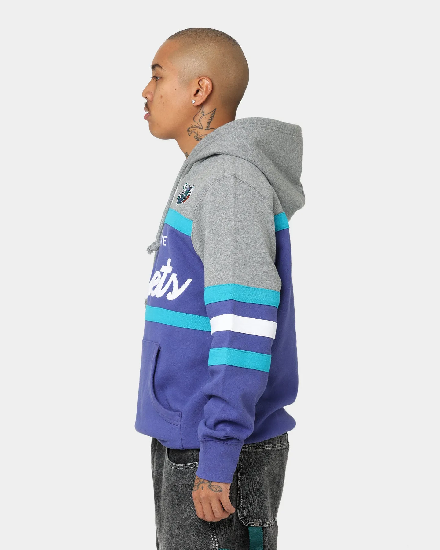 Mitchell & Ness Charlotte Hornets Head Coach Hoodie Royal