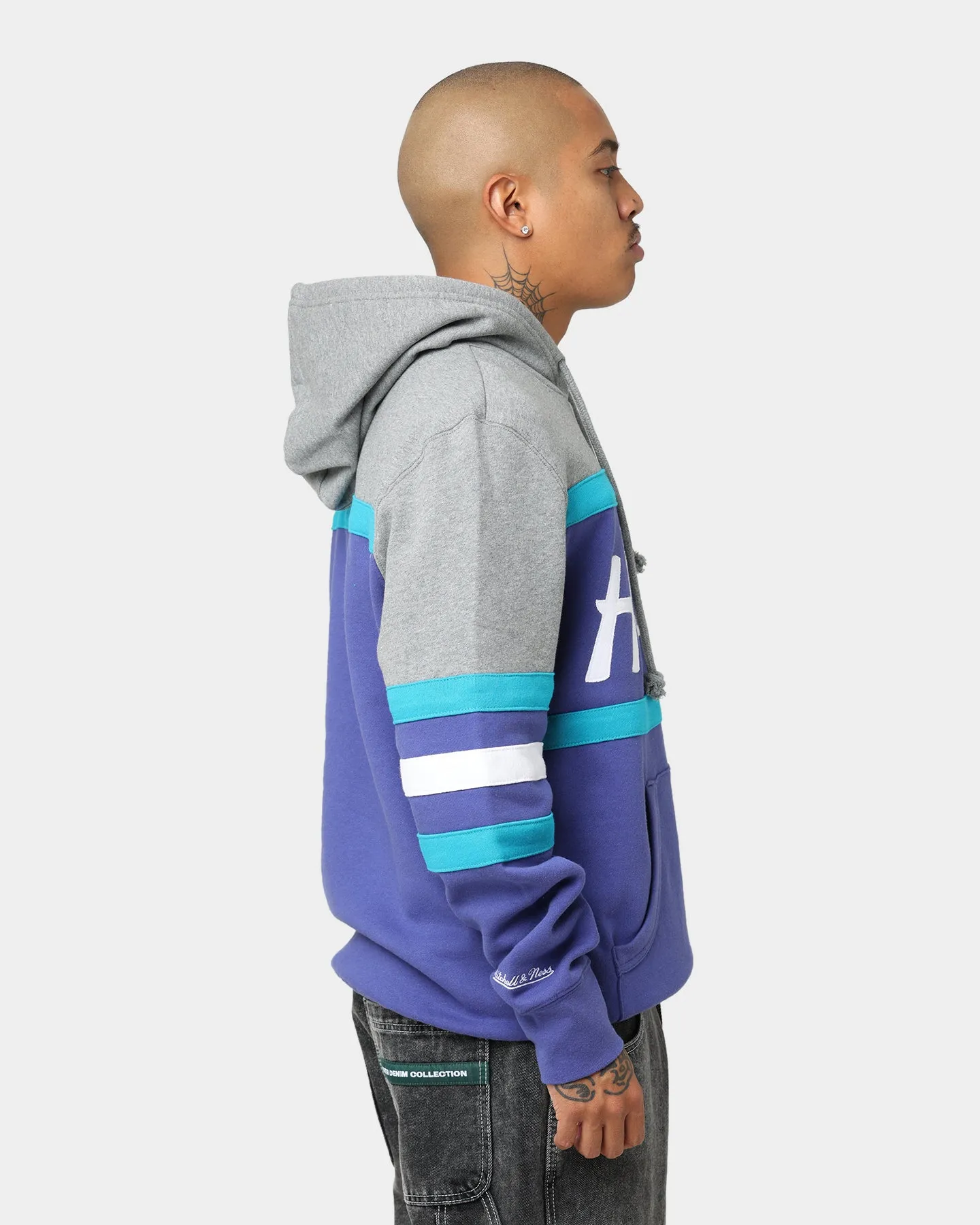 Mitchell & Ness Charlotte Hornets Head Coach Hoodie Royal