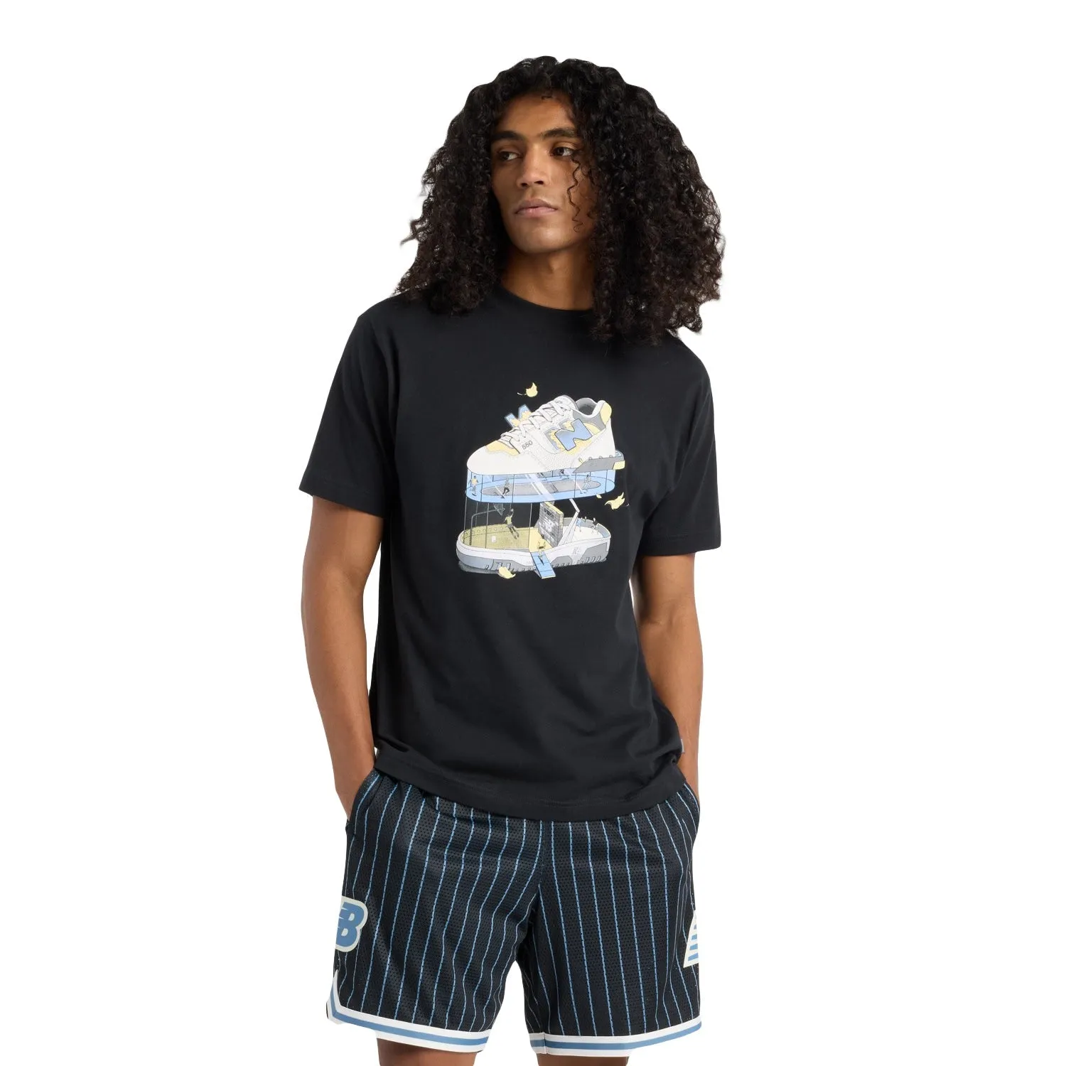 New Balance Men Fitness Center T-Shirt Black MT51918-BK