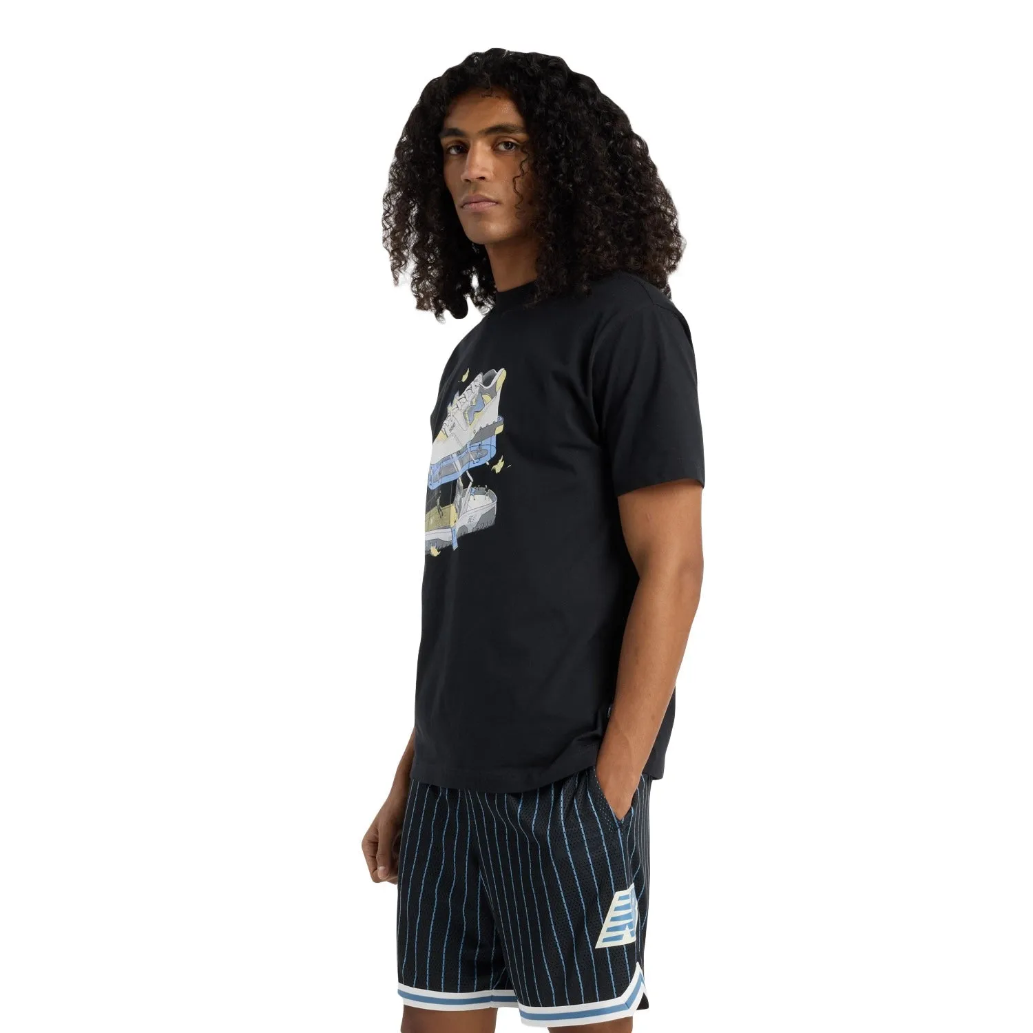 New Balance Men Fitness Center T-Shirt Black MT51918-BK
