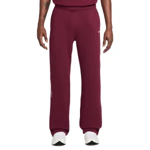 NOCTA FLEECE CS OPEN-HEM SWEATPANTS DARK BEETROOT