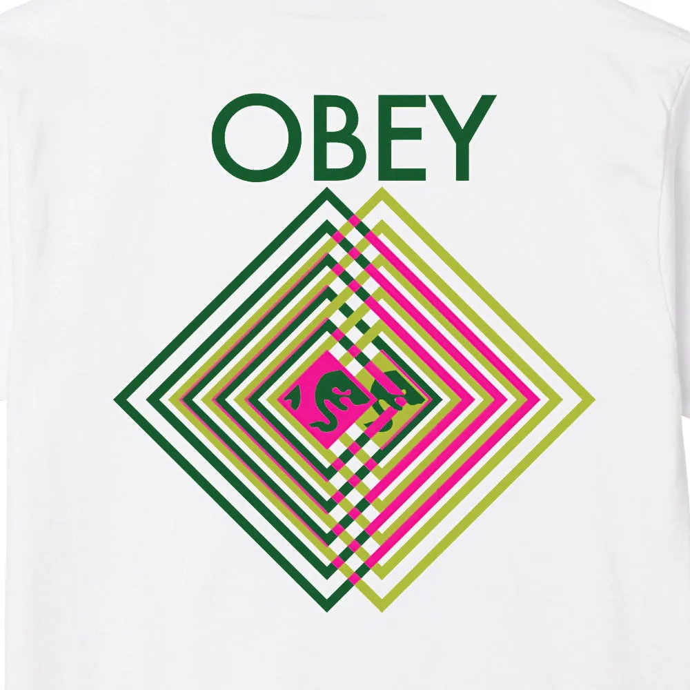 OBEY DOUBLE VISION CLASSIC T-SHIRT // WHITE