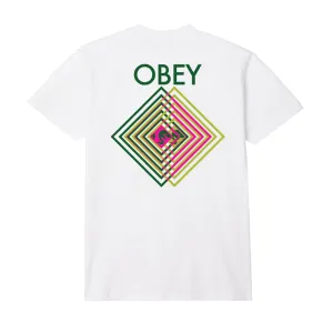 OBEY DOUBLE VISION CLASSIC T-SHIRT // WHITE