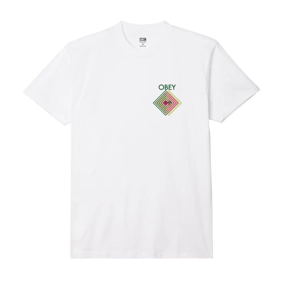 OBEY DOUBLE VISION CLASSIC T-SHIRT // WHITE