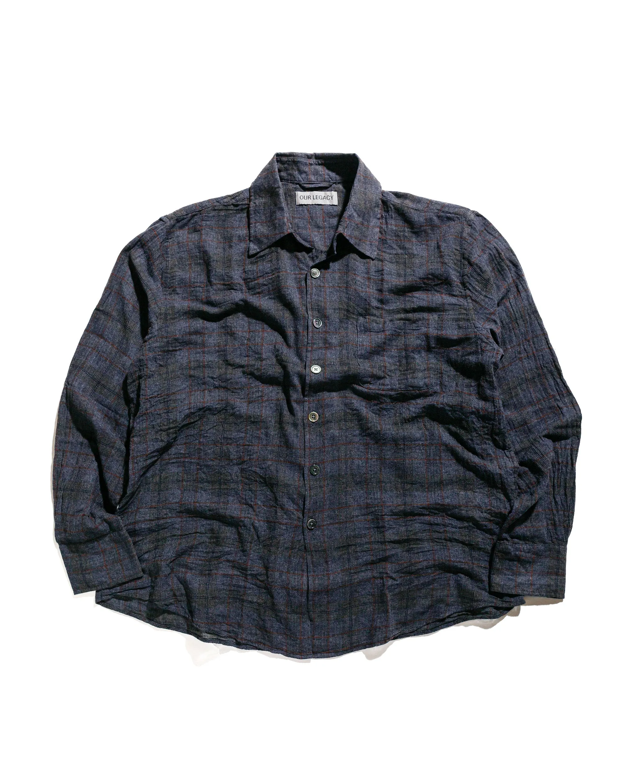 Our Legacy Above Shirt Bazaar Check Breeze Weave